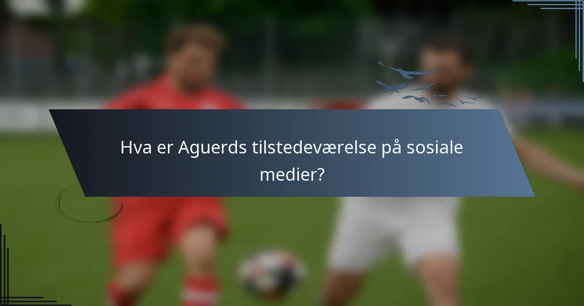 Hva er Aguerds tilstedeværelse på sosiale medier?