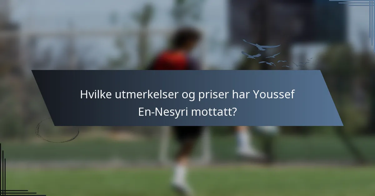 Hvilke utmerkelser og priser har Youssef En-Nesyri mottatt?